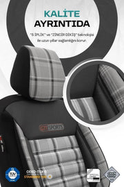 Otom Gti Sports Design Ekstra Destekli Oto Koltuk Kılıfı