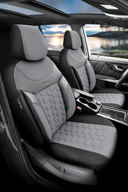 Otom Yeni Carbon Design Dokulu Kumaş Oto Koltuk Kılıfı Tam Set