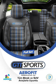 Otom Gti Sports Design Ekstra Destekli Oto Koltuk Kılıfı