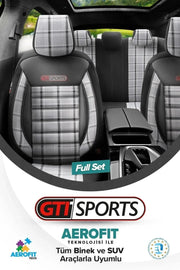 Otom Gti Sports Design Ekstra Destekli Oto Koltuk Kılıfı
