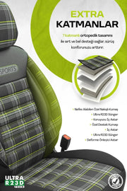 Otom Gti Sports Design Ekstra Destekli Oto Koltuk Kılıfı