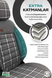 Otom Gti Sports Design Ekstra Destekli Oto Koltuk Kılıfı