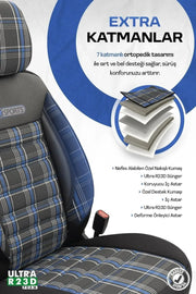 Otom Gti Sports Design Ekstra Destekli Oto Koltuk Kılıfı