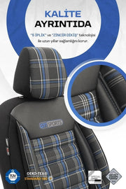 Otom Gti Sports Design Ekstra Destekli Oto Koltuk Kılıfı