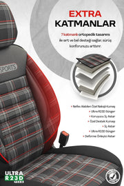 Otom Gti Sports Design Ekstra Destekli Oto Koltuk Kılıfı