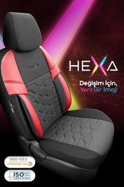 Otom Yeni Hexa Design Stitch Tech Oto Koltuk Kılıfı Tam Set
