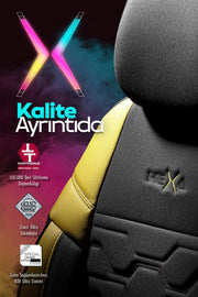 Otom Yeni Hexa Design Stitch Tech Oto Koltuk Kılıfı Tam Set