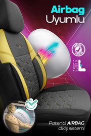 Otom Yeni Hexa Design Stitch Tech Oto Koltuk Kılıfı Tam Set