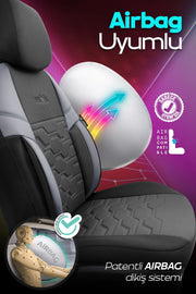 Otom Yeni Hexa Design Stitch Tech Oto Koltuk Kılıfı Tam Set