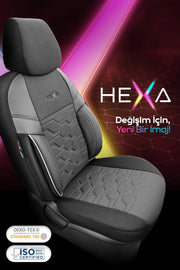 Otom Yeni Hexa Design Stitch Tech Oto Koltuk Kılıfı Tam Set
