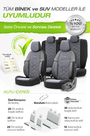 Otom Yeni Hexa Design Stitch Tech Oto Koltuk Kılıfı Tam Set