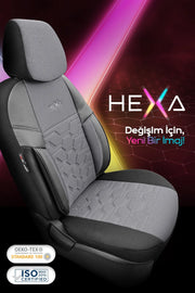 Otom Yeni Hexa Design Stitch Tech Oto Koltuk Kılıfı Tam Set