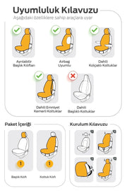 Otom Active Pro Design Koruyucu Oto Koltuk Minderi - OtomBayi