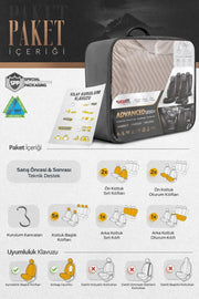 Otom Advanced Design Universal Deri Oto Koltuk Kılıfı - OtomBayi