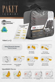 Otom Advanced Design Universal Deri Oto Koltuk Kılıfı - OtomBayi