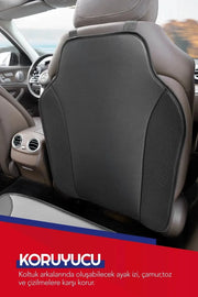 Otom Duo Yüksek Kalite Oto Koltuk Arkası ve Puset Altı Koruyucu Oto Minder Seti - OtomBayi