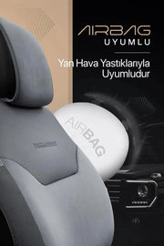 Otom Exclusive Koruyucu Oto Koltuk Minderi Premium Süet - OtomBayi
