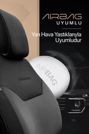 Otom Exclusive Koruyucu Oto Koltuk Minderi Premium Süet - OtomBayi