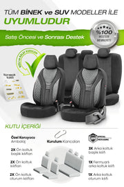 Otom Infinity Design Ekstra Destekli Oto Koltuk Kılıfı Tam Set - OtomBayi