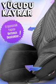 Otom Infinity Design Ekstra Destekli Oto Koltuk Kılıfı Tam Set - OtomBayi