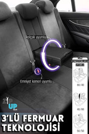 Otom Infinity Design Ekstra Destekli Oto Koltuk Kılıfı Tam Set - OtomBayi