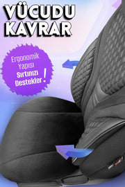 Otom Infinity Design Ekstra Destekli Oto Koltuk Kılıfı Tam Set - OtomBayi