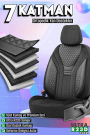 Otom Infinity Design Ekstra Destekli Oto Koltuk Kılıfı Tam Set - OtomBayi