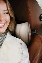 Otom Premium Deri Dikiş Detaylı Boyun Yastığı - OtomBayi