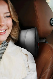 Otom Premium Deri Dikiş Detaylı Boyun Yastığı - OtomBayi