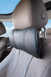 Otom Premium Deri Dikiş Detaylı Boyun Yastığı - OtomBayi