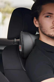 Otom Premium Deri Dikiş Detaylı Boyun Yastığı - OtomBayi