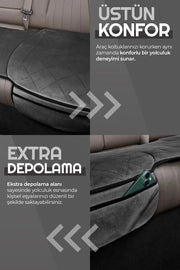 Otom Premium Koruyucu Arka Koltuk Minderi Yüksek Kalite - Süet - OtomBayi