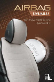 Otom Premium Koruyucu Oto Koltuk Minderi Yüksek Kalite Keten - OtomBayi