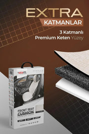 Otom Premium Koruyucu Oto Koltuk Minderi Yüksek Kalite Keten - OtomBayi