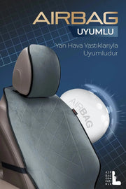 Otom Premium Koruyucu Oto Koltuk Minderi Yüksek Kalite Süet - OtomBayi