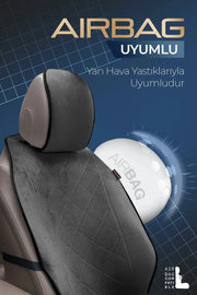 Otom Premium Koruyucu Oto Koltuk Minderi Yüksek Kalite Süet - OtomBayi