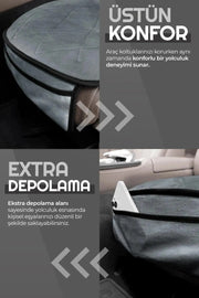 Otom Premium Ön Koltuk Minderi - Süet - OtomBayi