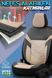 Otom Reflective Design Stitch Tech Oto Koltuk Kılıfı Tam Set - OtomBayi