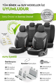 Otom Reflective Design Stitch Tech Oto Koltuk Kılıfı Tam Set - OtomBayi