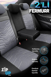 Otom Reflective Design Stitch Tech Oto Koltuk Kılıfı Tam Set - OtomBayi