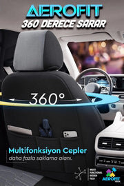 Otom Reflective Design Stitch Tech Oto Koltuk Kılıfı Tam Set - OtomBayi