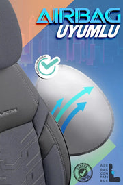 Otom Reflective Design Stitch Tech Oto Koltuk Kılıfı Tam Set - OtomBayi