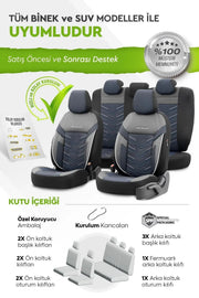 Otom Reflective Design Stitch Tech Oto Koltuk Kılıfı Tam Set - OtomBayi