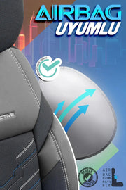Otom Reflective Design Stitch Tech Oto Koltuk Kılıfı Tam Set - OtomBayi