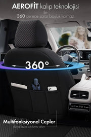 Otom Sport Plus Ekstra Destekli Özel Dokulu Oto Koltuk Kılıfı - OtomBayi