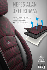 Otom Sport Plus Ekstra Destekli Özel Dokulu Oto Koltuk Kılıfı - OtomBayi
