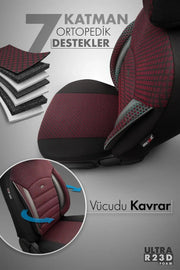 Otom Sport Plus Ekstra Destekli Özel Dokulu Oto Koltuk Kılıfı - OtomBayi