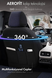 Otom Sport Plus Ekstra Destekli Özel Dokulu Oto Koltuk Kılıfı - OtomBayi