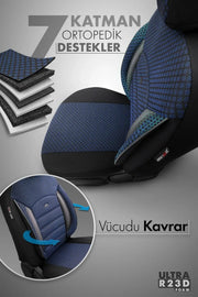 Otom Sport Plus Ekstra Destekli Özel Dokulu Oto Koltuk Kılıfı - OtomBayi