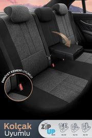 Otom Swan Design Universal Oto Koltuk Kılıfı - OtomBayi